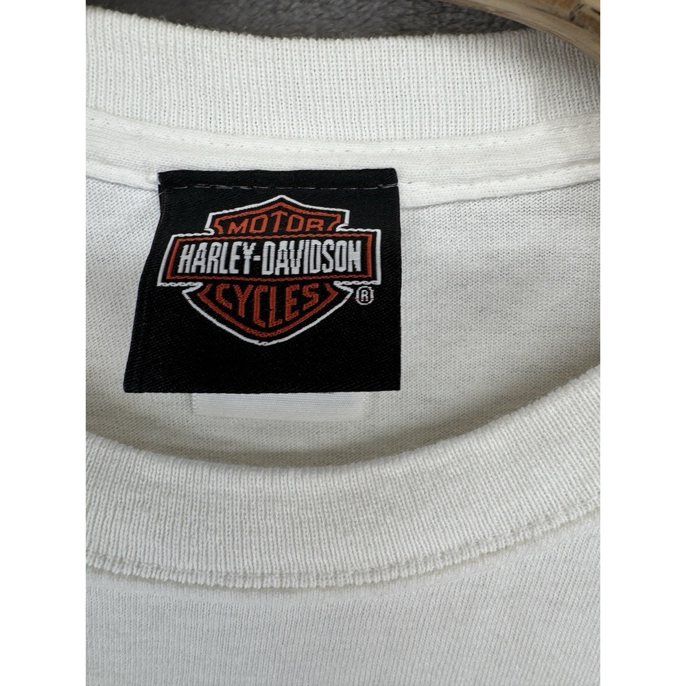 Harley-Davidson Key West Florida T-Shirt White Graphic Print 2010 Men's 2XL READ - Picture 5 of 5